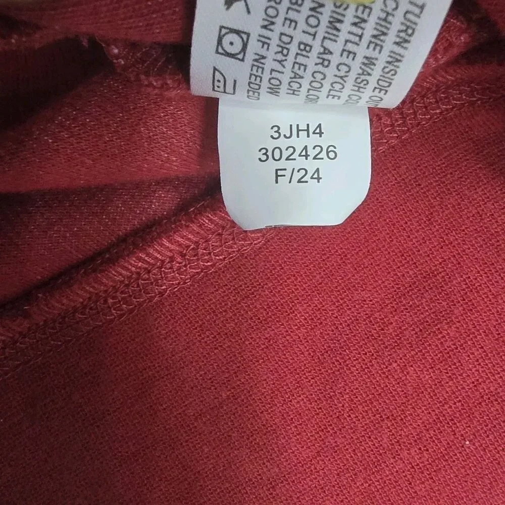 Orvis 1/4 Zip Pullover Sweater Mens XL Red Classic Outdoors Soft